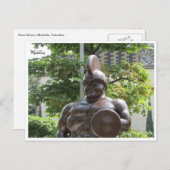 Römischer Soldat Botero Postkarte (Vorne/Hinten)