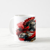 römischer Soldat Kaffeetasse (Vorderseite Links)