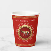 Römischer Stil Pappbecher (Vorderseite)