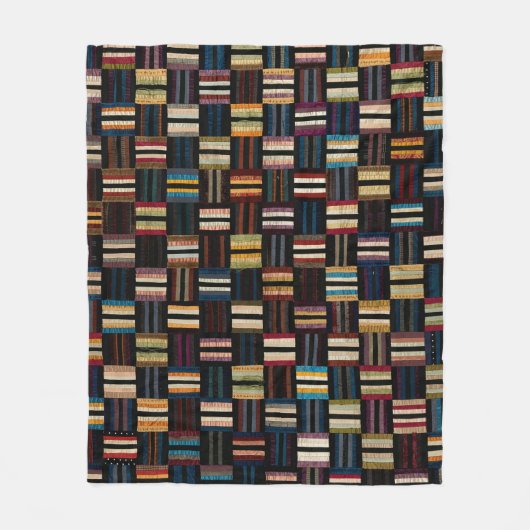 Römischer Streifen-Quilt Fleecedecke (Vorderseite)