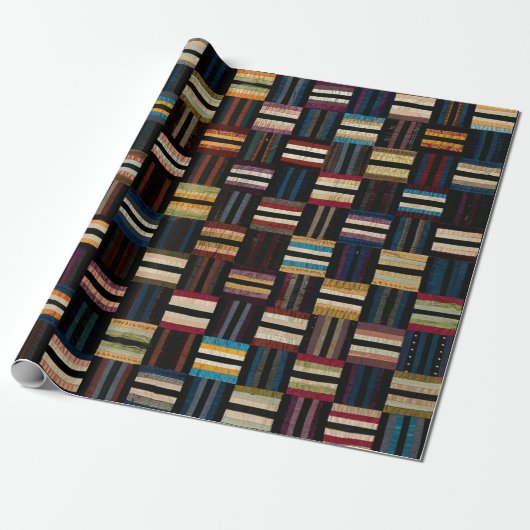 Römischer Streifen-Quilt Geschenkpapier (Ungerollt)