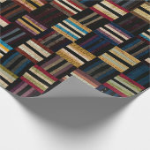 Römischer Streifen-Quilt Geschenkpapier (Ecke)