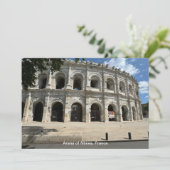Römisches Amphitheater, Nimes, Frankreich Feiertagskarte (Stehend Vorderseite)