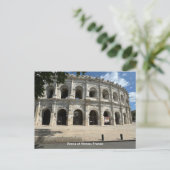 Römisches Amphitheater, Nimes, Frankreich Postkarte (Stehend Vorderseite)