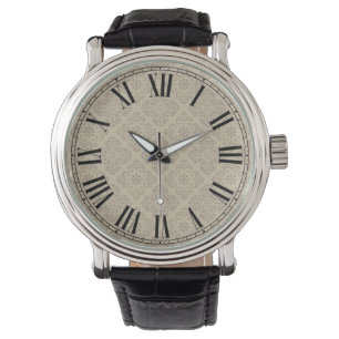 römisches Blumengesicht Armbanduhr