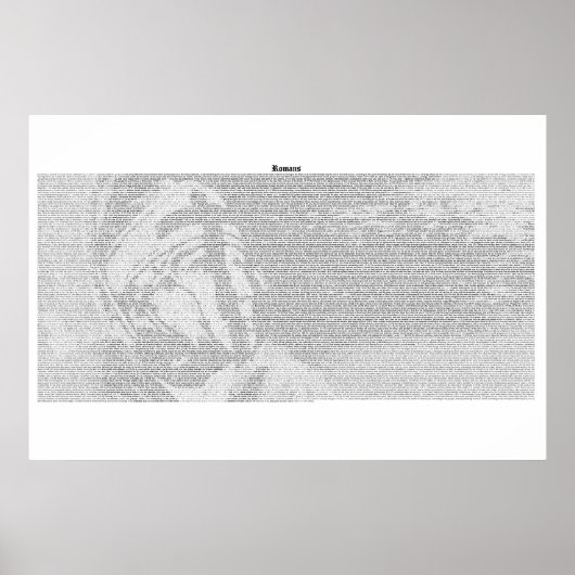 Römisches Buch (vollständiger KJV-Text) Poster (Vorne)