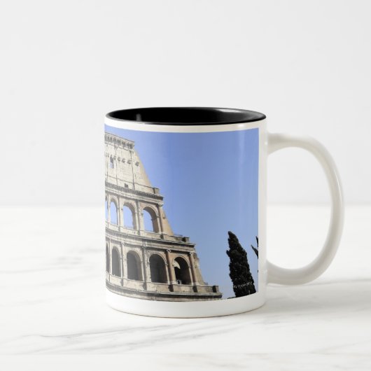 Römisches Colosseum Lazio, Italien Zweifarbige Tasse (Rechts)