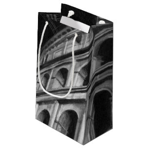 Römisches Colosseum mit Architekturzeichnungen Kleine Geschenktüte