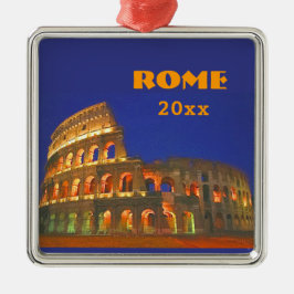 Römisches Colosseum Silbernes Ornament
