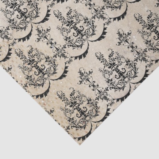 Römisches Damaskus-Gewebe oder Dekoupage-Papier Seidenpapier (Detail)