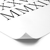 Römisches Datum Poster (Ecke)