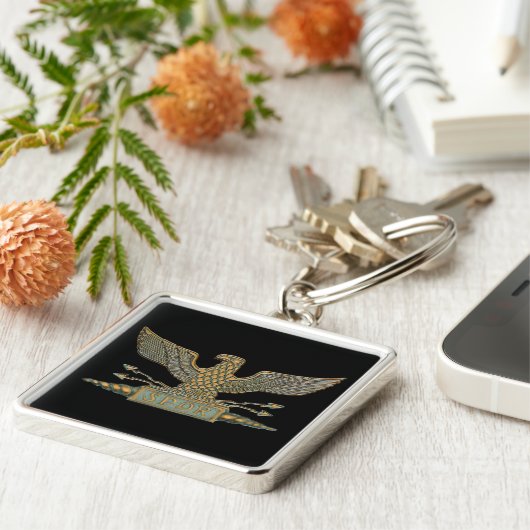 Römisches Eagle-Kupfer Schlüsselanhänger (Seite)