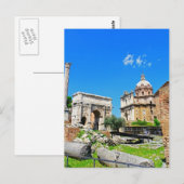 Römisches Forum Postkarte (Vorne/Hinten)