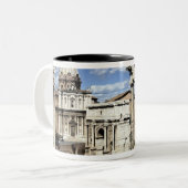 Römisches Forum, Rom, Italien Zweifarbige Tasse (Vorderseite Links)