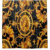 römisches Gesicht Duschvorhang (Vorderseite)