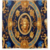 römisches Gesicht Duschvorhang (Vorderseite)