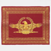 Römisches KaiserEagle SPQR Fleecedecke (Vorderseite (Horizontal))