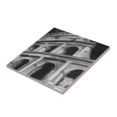 Römisches Kolosseum mit architektonischen Zeichnun Fliese (Seite)