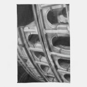 Römisches Kolosseum mit architektonischen Zeichnun Handtuch (Vertikal)