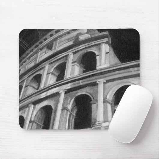 Römisches Kolosseum mit architektonischen Zeichnun Mousepad (Mit Mouse)