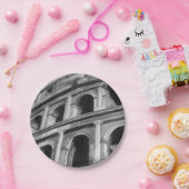 Römisches Kolosseum mit architektonischen Zeichnun Pappteller (Party)