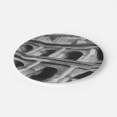 Römisches Kolosseum mit architektonischen Zeichnun Pappteller (Schrägansicht)