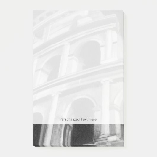 Römisches Kolosseum mit architektonischen Zeichnun Post-it Klebezettel (Vorderseite)