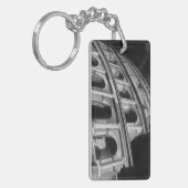 Römisches Kolosseum mit architektonischen Zeichnun Schlüsselanhänger (Vorderseite links)