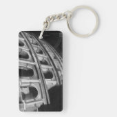 Römisches Kolosseum mit architektonischen Zeichnun Schlüsselanhänger (Rückseite)