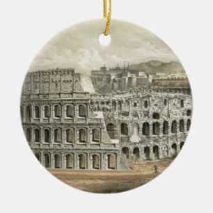 Römisches Kolosseum Vintage Art Keramik Ornament
