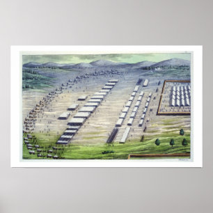 Römisches Lager auf Celtic Germania, wie durch Tac Poster