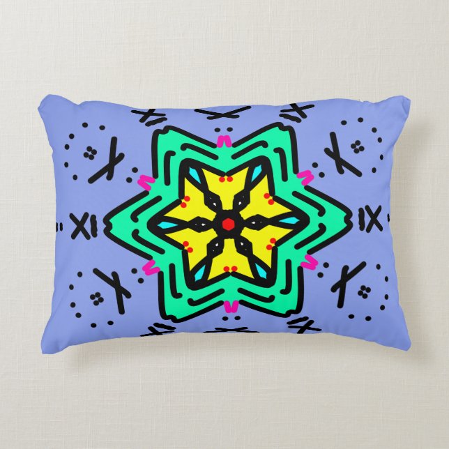 Römisches Mandala-Kunstwerk Dekokissen (Vorderseite)