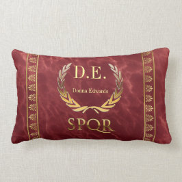 Römisches Monogramm Lendenkissen