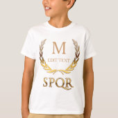 Römisches Monogramm T-Shirt (Vorderseite)