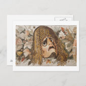 Römisches Mosaik, mit Maske, Blätter und Frucht Postkarte (Vorne/Hinten)