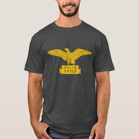 Römisches Reich SPQR Adler Emblem T - Shirt (Vorderseite)