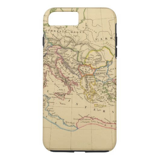 Römisches Reich unter Constantine und Trajan Case-Mate iPhone Hülle (Rückseite)