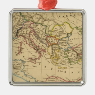 Römisches Reich unter Konstantine und Trajan Silbernes Ornament