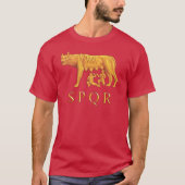 Römisches Romulus, Remus und Sie-Wolf Grafik-T - T-Shirt (Vorderseite)