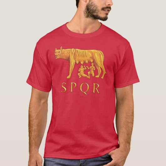 Römisches Romulus, Remus und Sie-Wolf Grafik-T - T-Shirt (Vorderseite)