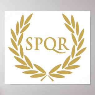 Römisches Senats-Siegel Roms SPQR Poster