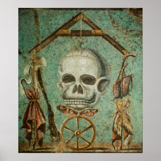 Römisches Skulpturenmosaik von S. Ambrose Poster