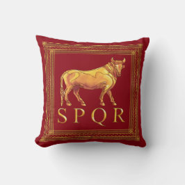 Römisches Stier-Wurfs-Kissen Kissen