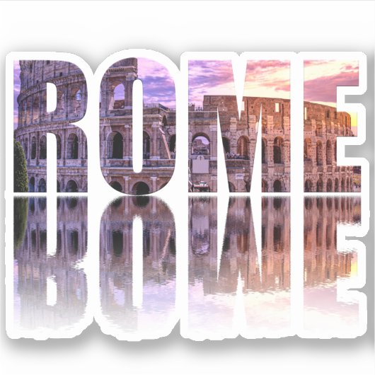 Römisches Textangebot Aufkleber (Vorderseite)