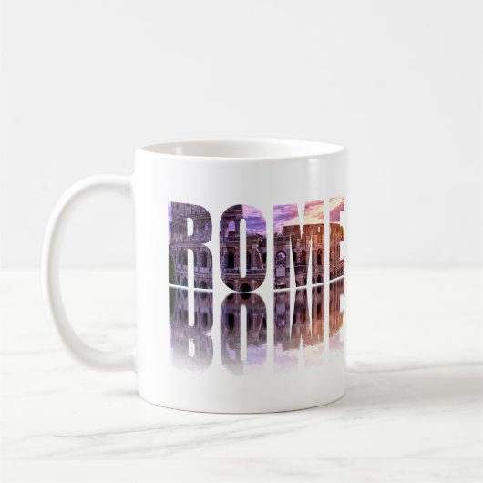 Römisches Textangebot Kaffeetasse (Links)