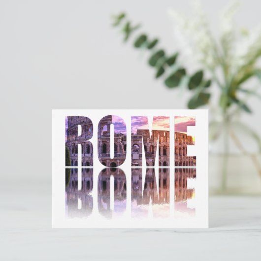 Römisches Textangebot Postkarte (Stehend Vorderseite)