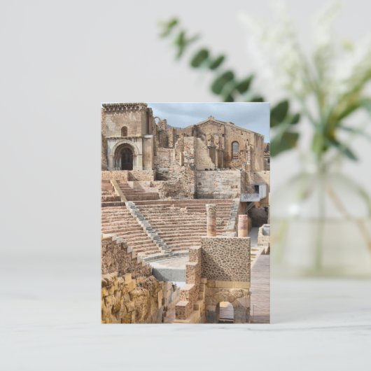 Römisches Theater Cartagena Spanien Postkarte (Stehend Vorderseite)