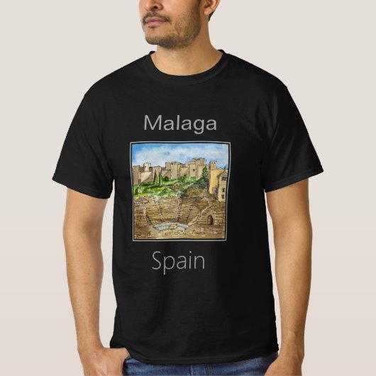Römisches Theater, Malaga, Spanien T-Shirt (Vorderseite)