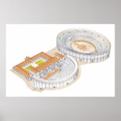 Römisches Theater und Amphitheater. Wiederaufbau. Poster (Vorne)