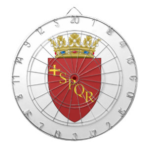 Römisches Wappen (SPQR) (Rom, Italien) Dartscheibe